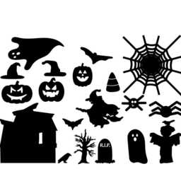 Spooky Halloween Castle Scary Gothic Vinyl Decal Sticker Car Window Wall Art - thumbnail 2
