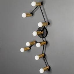 Aquarius 9 Light Zodiac Modern Industrial Vanity Mid Century Bathroom - thumbnail 3