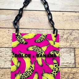 Dolce & Banana Acrylic Wall Art Funny Leopard Print Bananas - thumbnail 2