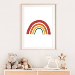 Girls Boho Nursery Print, Rainbow Wall Art, Bedroom Weather Playroom Prints, Art - thumbnail 2
