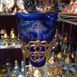 Byzantine Glass Oil Votive Candle Wall Mounted Bracket 24cm - thumbnail 2