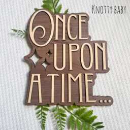 Once Upon A Time Wooden Wall Art, Princess Bedroom, Girls Bedroom Decor, Fairy Tale Inspired Home Room, Princess Room - thumbnail 2
