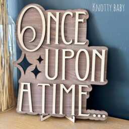 Once Upon A Time Wooden Wall Art, Princess Bedroom, Girls Bedroom Decor, Fairy Tale Inspired Home Room, Princess Room - thumbnail 3