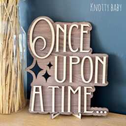 Once Upon A Time Wooden Wall Art, Princess Bedroom, Girls Bedroom Decor, Fairy Tale Inspired Home Room, Princess Room - thumbnail 1