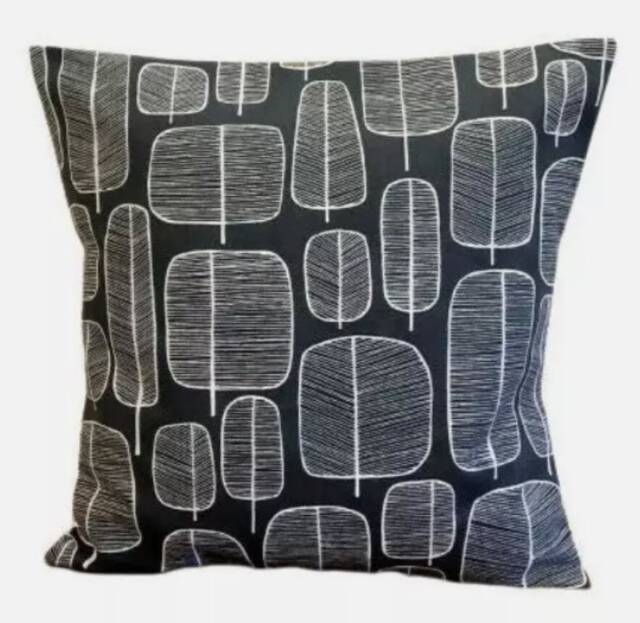 Missprint Little Trees Charcoal Black White Cushion Cover , Pillow Cover Throw Scatter Cushions UK - image 1
