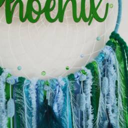 Large Personalised Name Dreamcatcher Wall Hanging, Choose Your Colour - thumbnail 3