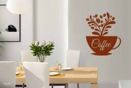 Coffee Cup Wall Decal Beans Vinyl Sticker 1714 - thumbnail 1