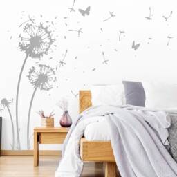 Wall Sticker Dandelion + 22 Flying Seeds 6 Butterflies - Wall Decal For Living Room Dining Decoration W311 - thumbnail 2