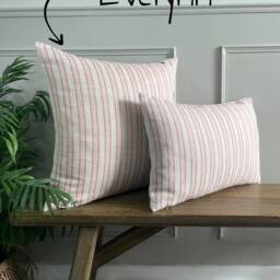 Dusky Pink Linen Modern Farmhouse Cushion Covers - thumbnail 3