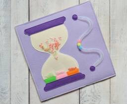 Felt Hourglass Activity Book Page Toddler Quiet Toy