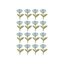 Celestine Mini Flowers Fabric Wall Stickers - Removable & Reusable - thumbnail 2