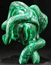 Malachite Skull - thumbnail 3