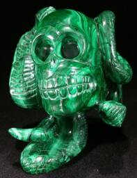 Malachite Skull