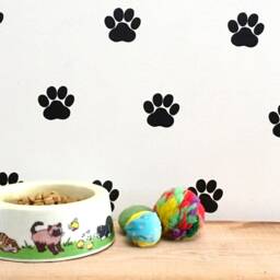 Wall Decals Peel & Stick - Paw Print Decor 36 Small Dog Stickers 1.75 - thumbnail 3