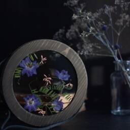 Pressed Flower Frame - Round Framed Wall Decor 8 - thumbnail 3