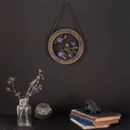 Pressed Flower Frame - Round Framed Wall Decor 8 - thumbnail 2