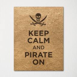 Halloween Keep Calm & Pirate On - Fine Art Print Choice Of Color Purchase 3 Receive 1 Free Custom Prints Available - thumbnail 2