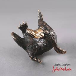 Playful Platypus Bronze Sculpture Figurine H10xw11xd10cm/Australian Icon World's Strangest Animal Nsw State Animal - thumbnail 3