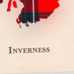 Clan Inverness Scottish Tartan Map - Of Scotland Family Wall Decor, Ready To Hang - thumbnail 4