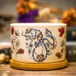 Mini Year Of The Dragon Ceramic Succulent Planter, Cactus Housewarming Gift, Home D??cor, Birthday Holiday Gift - thumbnail 3