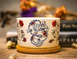 Mini Year Of The Dragon Ceramic Planter, Succulent Cactus Planter