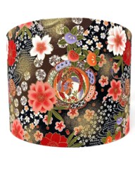 Japanese Phoenix Lampshade Orange Bird Oriental Lamp Shade