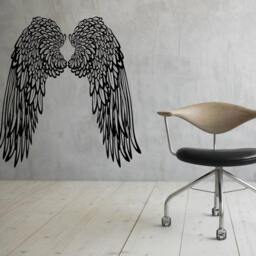 Angel Wings Wall Decal Flight Vinyl Sticker Murals Interior Decor Home - 3An4El - thumbnail 2