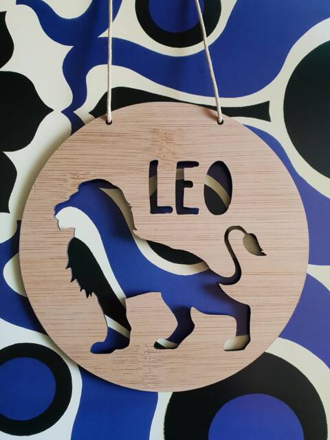 Lion Personalised Wooden Wall/Door Hanging-Wall Hanging-Kids Door Sign-Custom Name-Kids Gift-Baby Gift-Lasercut-Plaque-Nursery Decor - image 1