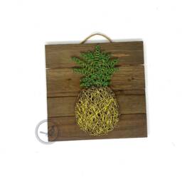 Pineapple String Art - Tropical Summer Fruit Wall Decor, Southern Farmhouse Sign - thumbnail 2