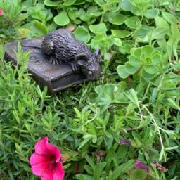 Cold Cast Bronze Mouse Figurine On Robbie Burns Book - Made in UK - thumbnail 2