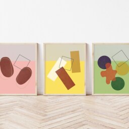 Mango Red Bean Boba Art, Modern Food Giclee Print, Fine Art Paper Home & Kitchen Decor For The Food Lover - thumbnail 2