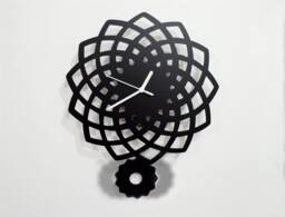 Geometrical Star Pendulum Silhouette - Wall Clock
