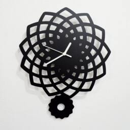 Geometrical Star Pendulum Silhouette - Wall Clock - thumbnail 2