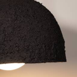 Handmade Black Textured Ceramic Pendant Lamp - 19 - thumbnail 3