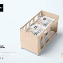 Crib Sheet Mockup Set - thumbnail 2