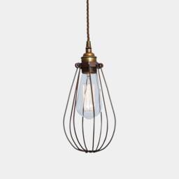 Vox Vintage Cage Pendant Light, Colour Options 4.5 - thumbnail 3