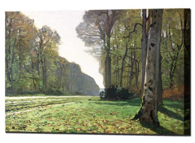Claude Monet, Canvas Wall Art Prints, Road To Bas-Breau Fontainebleau, Print, Ready To Hang, Interior Design - image 1