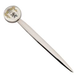 Personalised Family Crest Letter Opener With Engraved Message On Back - thumbnail 3
