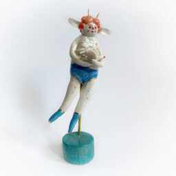 Decorative Female Figurine, Spiritual Gift For Feminist, Lesbian Wedding Gift, Deities & Demigods, Folklore Decor, Devil Girl - thumbnail 3