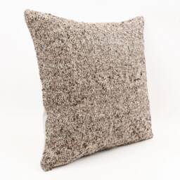 Vintage Turkish Kilim Pillow Handwoven Wool, 18''x18'' - thumbnail 3