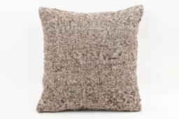Vintage Turkish Kilim Pillow Handwoven Wool, 18''x18'' - thumbnail 1