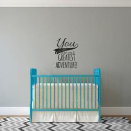 Personalized Adventure Quote Wall Decal - Custom Nursery Decor - thumbnail 2