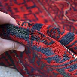 4x3 Afghan Bokhara Rug 100% Wool Turkmen Rug, Vegetable Dyes - thumbnail 4