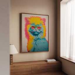 Warhol Cat Wall Art - Pop Print - thumbnail 3