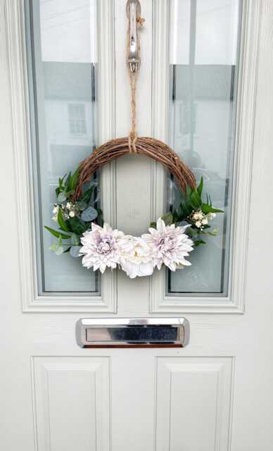 Diy Floral Wreath Kit Peony, Dahlia & Eucalyptus Craft - 30cm - image 1