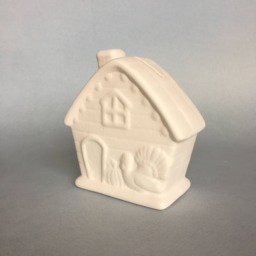 Ceramic Cash Box, Ready To Paint, Bisque, Made Order, Coin Bank, Gift For Kids, Christmas Gifr, Birthday Gift, Home Decor - thumbnail 1
