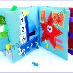 Toddler Quiet Book, Montessori, Busy Book, Rainbow Toys, Baby Cloth Activity Personalized Name, Shower Gifts, Learning Toy - thumbnail 4