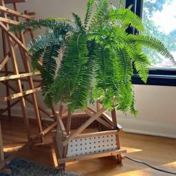 Mid-Century Modern Modular Side Table Peg-Joinery, Sculptural Design Furniture - thumbnail 3