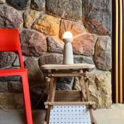 Mid-Century Modern Modular Side Table Peg-Joinery, Sculptural Design Furniture - thumbnail 2