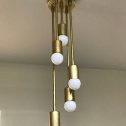 Gradibus Modern 5 Light Abstract Descending Sputnik Mid Century Industrial Semi Flush - thumbnail 3